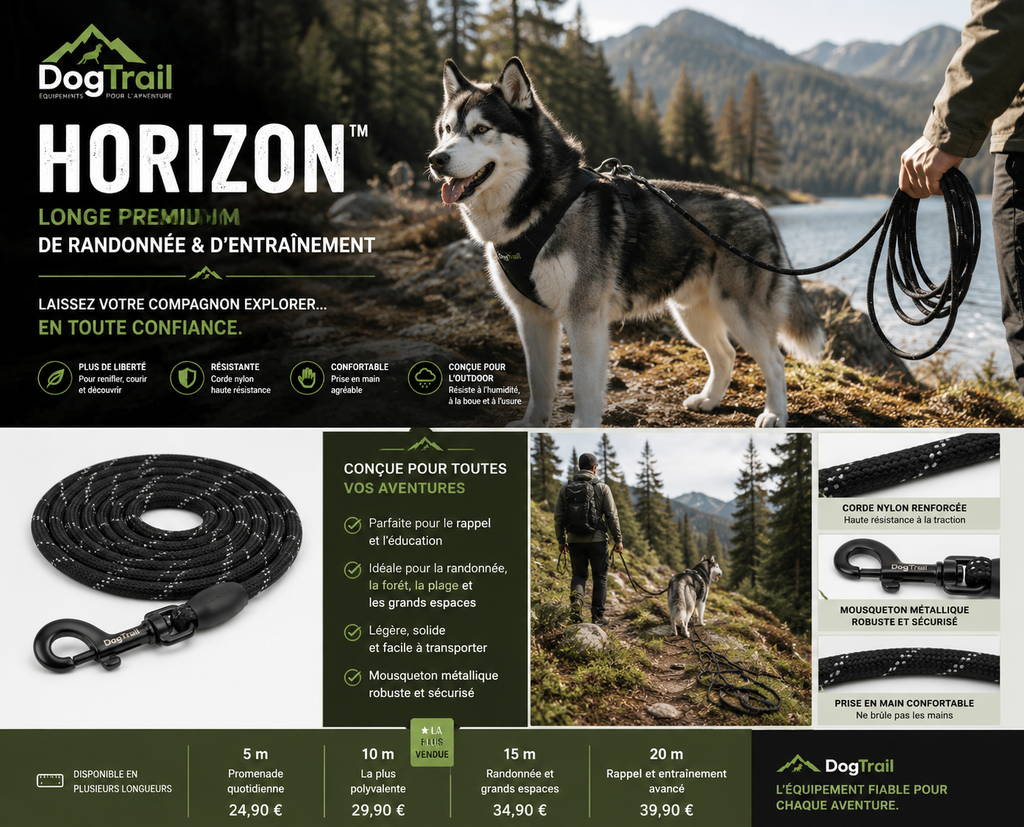 Longe premium DogTrail Horizon™