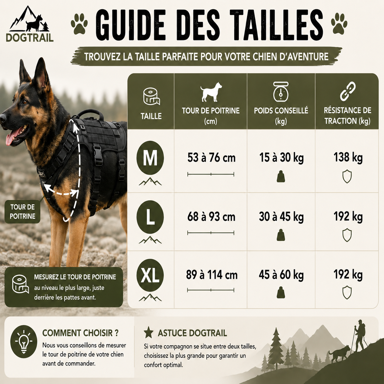 Harnais DogTrail Trek™
