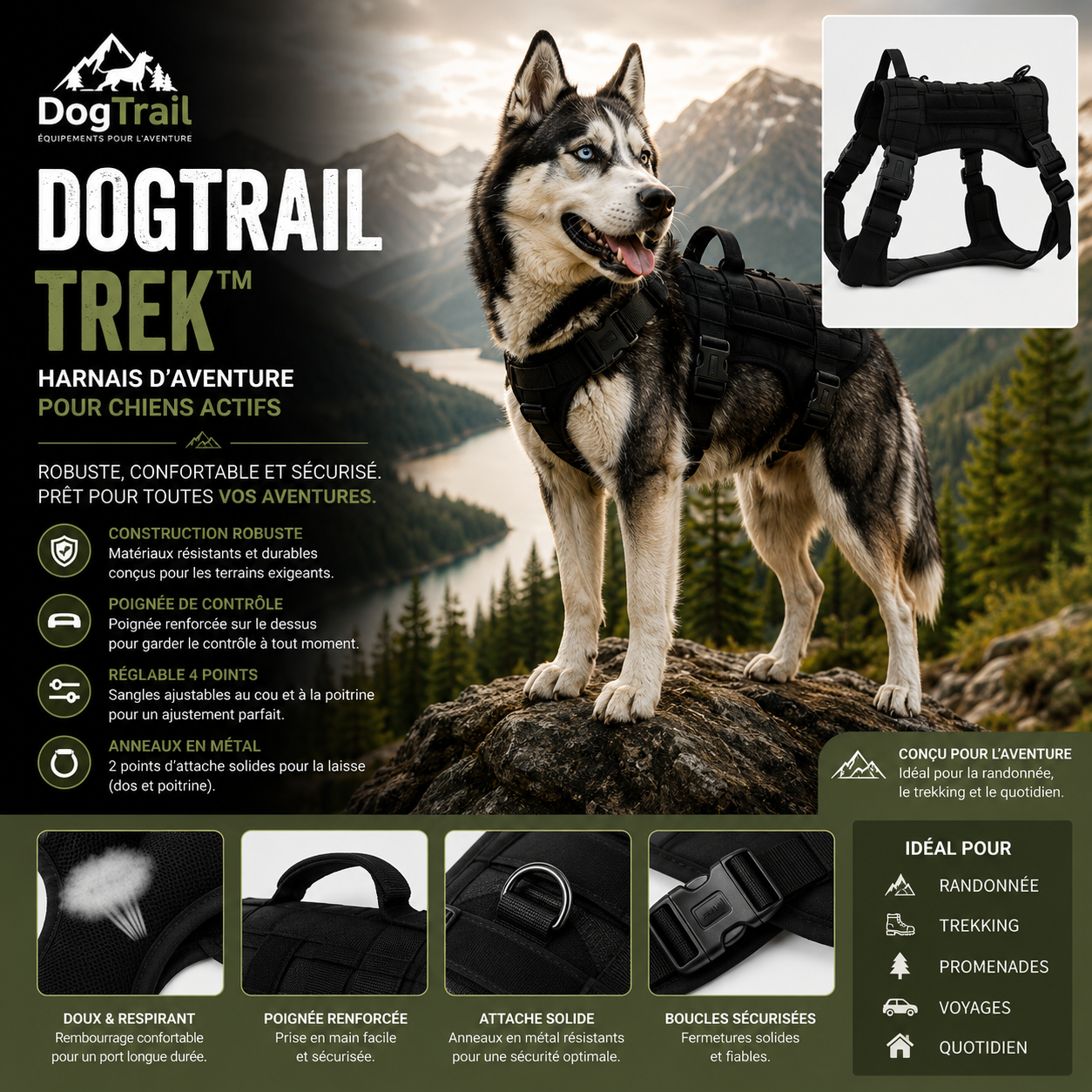 Harnais DogTrail Trek™